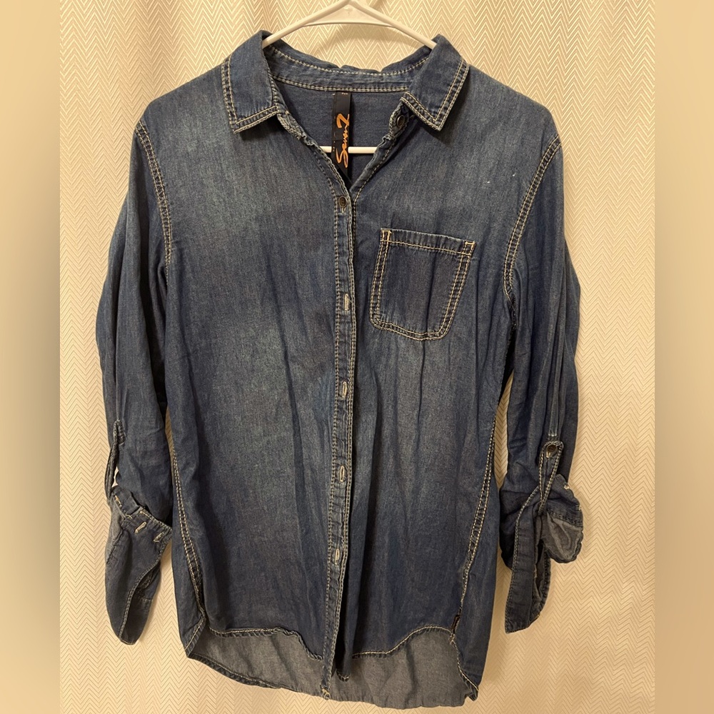 Seven7 Women’s Shirt Denim